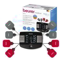 Électrostimulateur numérique avec fonction chauffante - 8 électrodes BEURER EM-89 (TENS et EMS). Technologie de pointe et confort